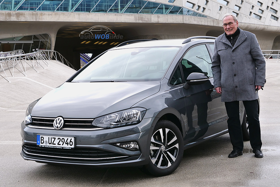 Peter U. aus Berlin mit seinem Golf Sportsvan Jahreswagen von autoWOBil.de Wolfsburg